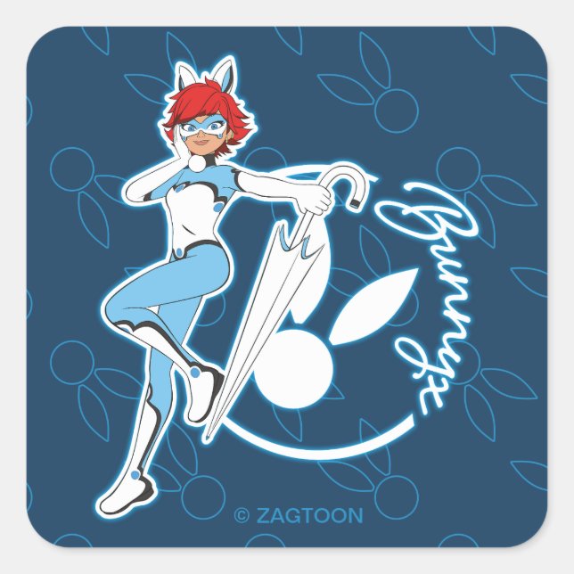 Sticker Carré Graphique Bunnyx (Devant)