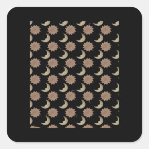 Sticker Carré Graphique des nuages Whimsigoth