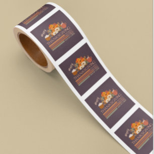 Sticker Carré Gratuit Gratuit Conception De Thanksgiving