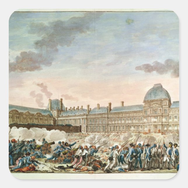 Sticker Carré gravée par Isidore Stanislas Helman (Devant)