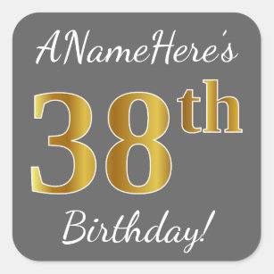 Autocollants Stickers Anniversaire 38 Ans Zazzle Fr