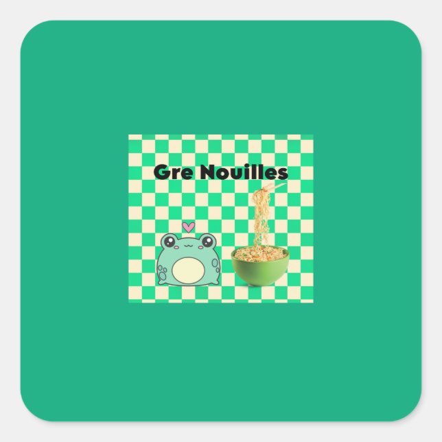 Sticker Carré Gre nouilles (Devant)