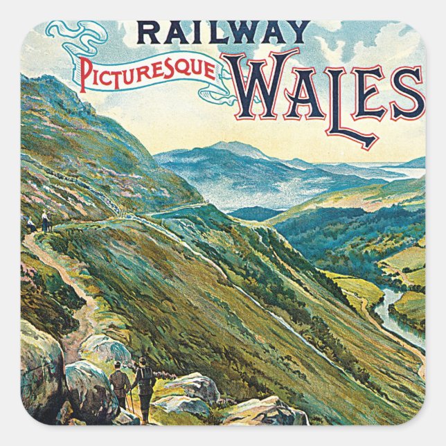 Sticker Carré Great Western Railway ~ Pays de Galles (Devant)