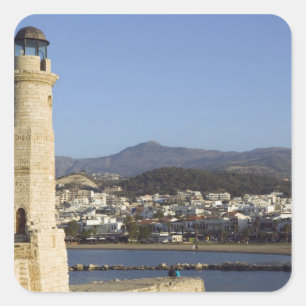Sticker Carré GRÈCE, CRETE, province de Rethymno, Rethymno :