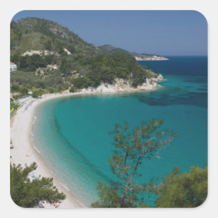 Sticker Carré GRÈCE, Îles de la mer Égée du Nord-Est, SAMOS, 7