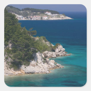 Sticker Carré GRÈCE, Îles de la mer Égée nord-orientale, SAMOS,