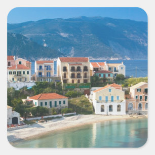 Sticker Carré GRÈCE, Îles ioniennes, KEFALONIA, Assos: 2