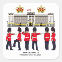 Sticker Carré Grenadier Guards sur Parade