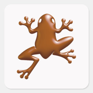 Sticker Carré Grenouille au chocolat