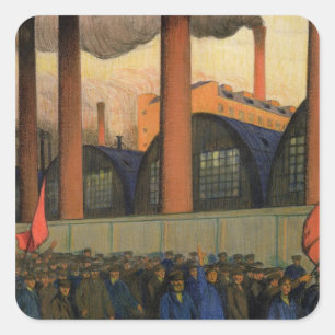 Sticker Carré Grève