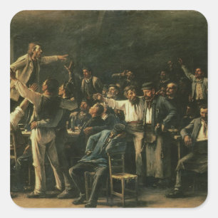 Sticker Carré Grève, 1895