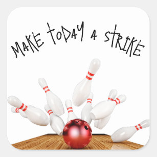 Sticker Carré Grève de Bowling avec devis
