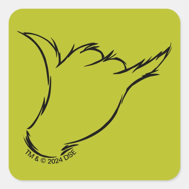 Sticker Carré Grille | Le T-shirt de la machine moyenne (Devant)