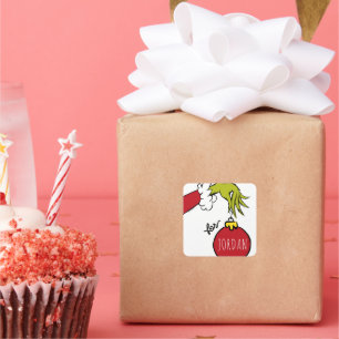 Sticker Carré Grille   Pour Anniversaire Noël