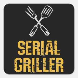 Sticker Carré Griller série Grill Barbecue maître Grill