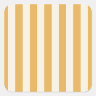 Sticker Carré Grilles Verticales Moutarde Jaune Et Blanc Gratté