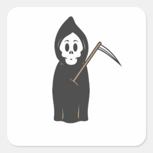 Sticker Carré Grimper crâne