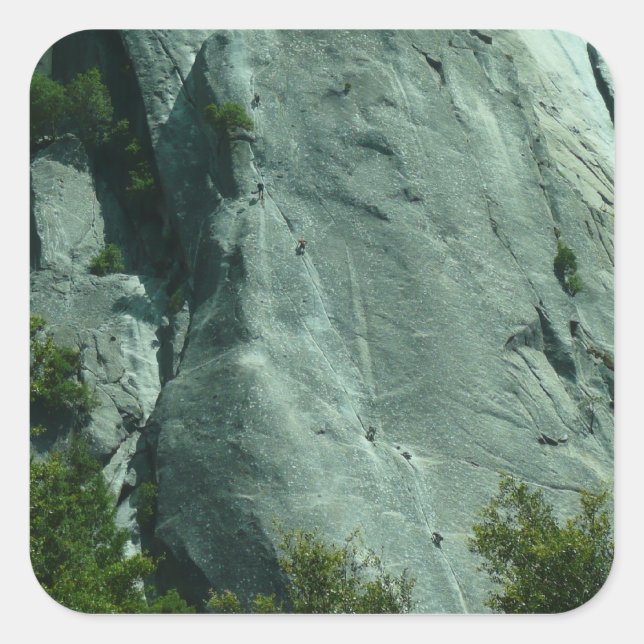 Sticker Carré Grimpeurs sur El Capitan (Devant)