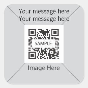 Sticker Carré Gris 1 de modèle d'autocollant