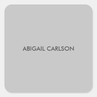 Sticker Carré Gris clair minimaliste Plain moderne