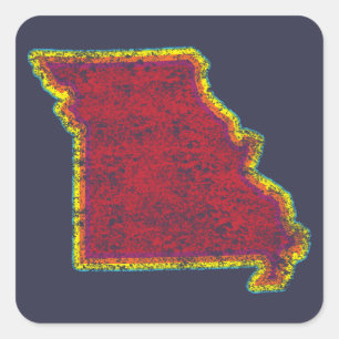 Sticker Carré gris couleur missouri
