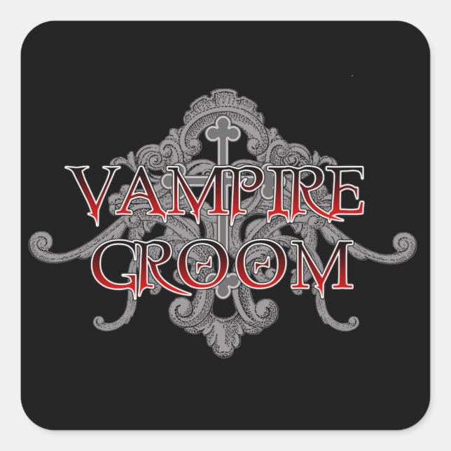 Sticker Carré Groom vampire (Devant)