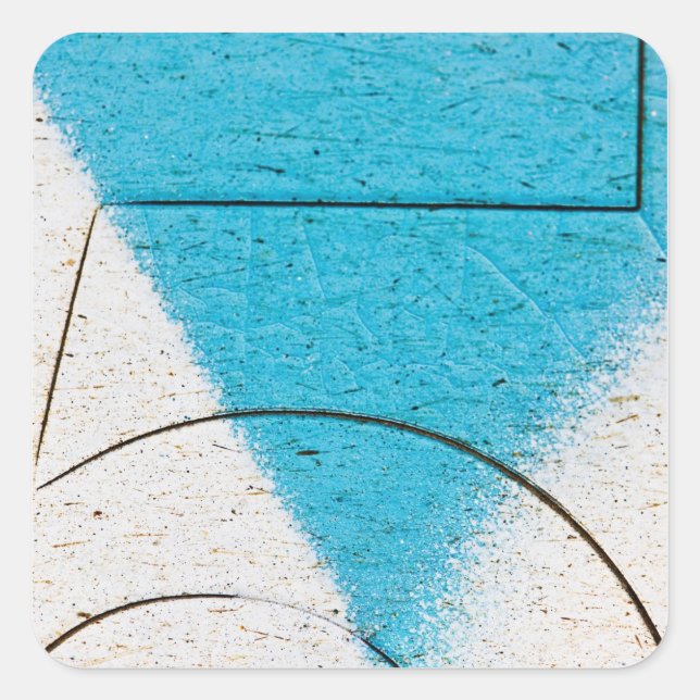 Sticker Carré Gros plan (Devant)