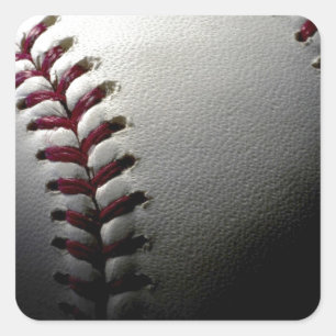 Sticker Carré Gros plan de base-ball