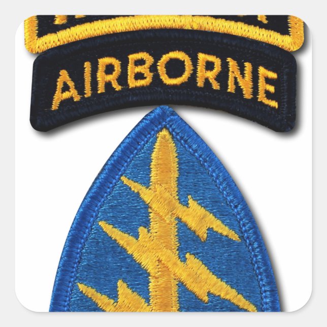 Sticker Carré Groupe des forces spéciales Green Berets FC SFG SO (Devant)