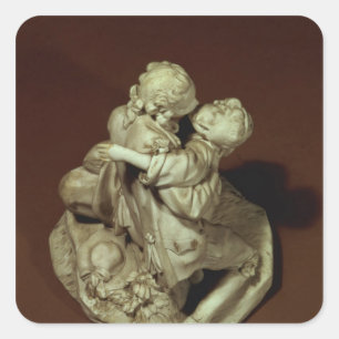 Sticker Carré Groupe Kiss, Sevres, après Boucher, 1765