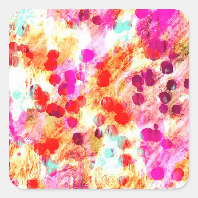 Sticker Carré Grunge couleur point texture arrière - plan (Devant)