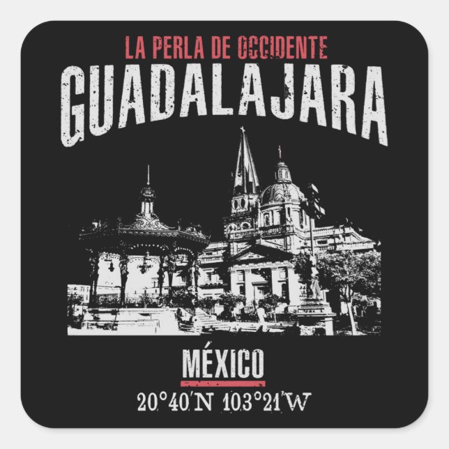 Sticker Carré Guadalajara (Devant)