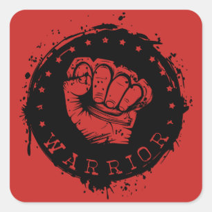 Sticker Carré guerrier