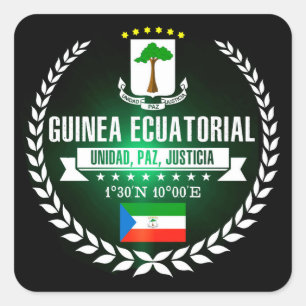 Sticker Carré Guinée équatoriale