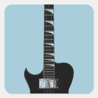 Sticker Carré Guitare électrique