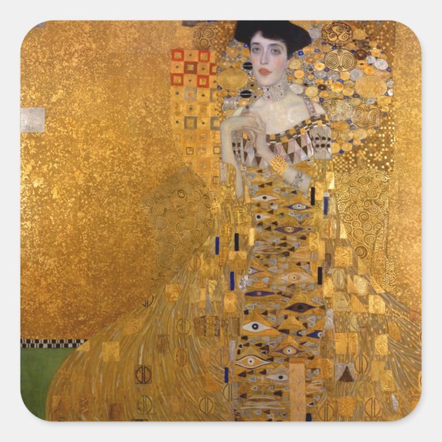 Sticker Carré Gustav Klimt - Adele Bloch-Bauer I. (Devant)