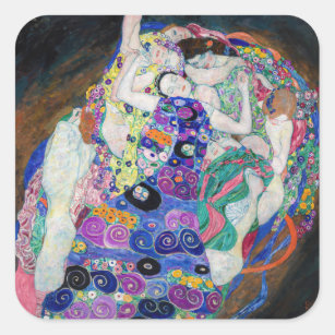 Sticker Carré Gustav Klimt - La Vierge
