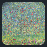 Sticker Carré Gustav Klimt - Pommier<br><div class="desc">Apple Tree I - Gustav Klimt,  Huile sur toile,  1907</div>