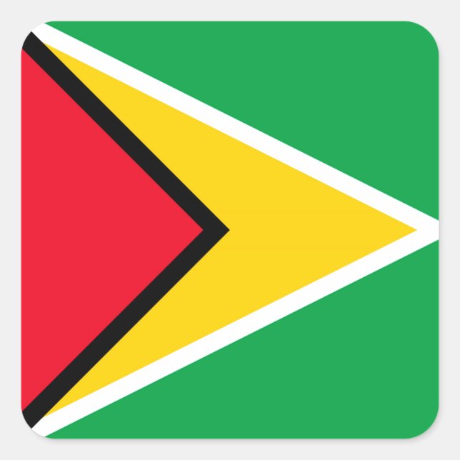 Sticker Carré Guyana (Devant)