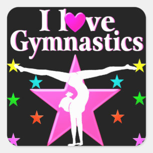 STICKER CARRÉ GYMNASTIQUE POUR TOUJOURS