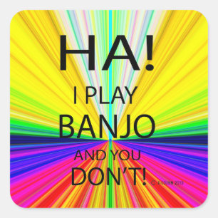 Sticker Carré Ha Banjo