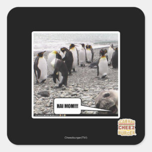 STICKER CARRÉ HAI MOM ! ! !