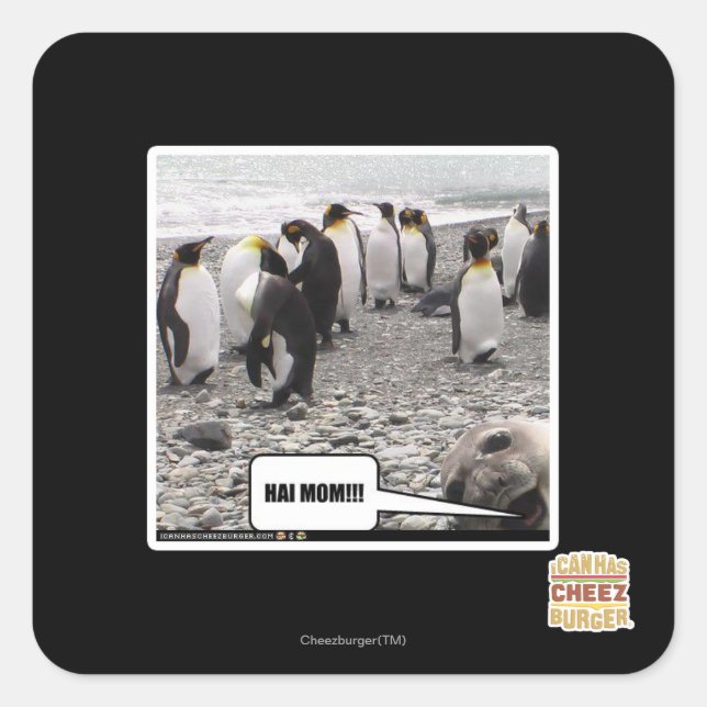 STICKER CARRÉ HAI MOM ! ! ! (Devant)