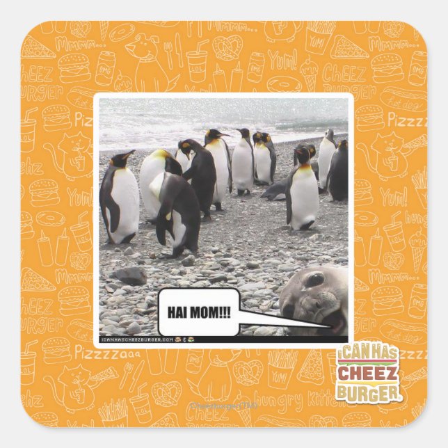 STICKER CARRÉ HAI MOM ! ! ! (Devant)