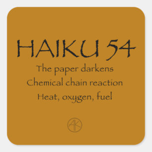 STICKER CARRÉ HAIKU 54