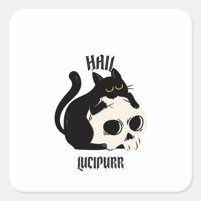 Sticker Carré Hail Lucipurr (Devant)