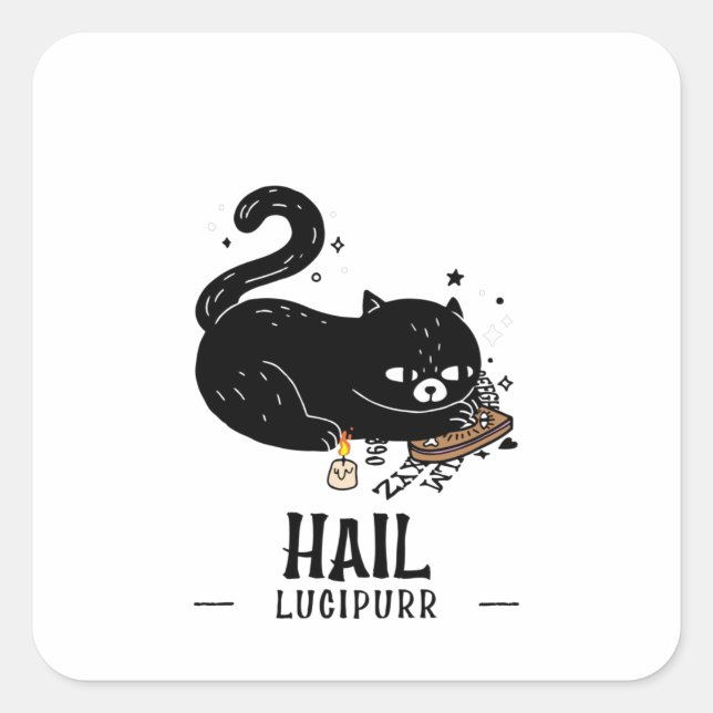 Sticker Carré Hail Lucipurr (Devant)