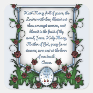 Sticker Carré Hail Mary