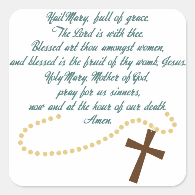 Sticker Carré Hail Mary (Devant)