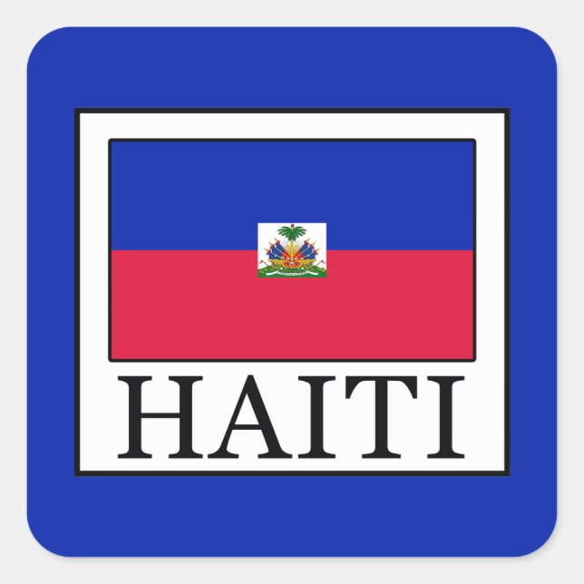Sticker Carré Haïti (Devant)